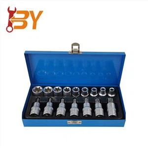 16 τμχ 1/2 ίντσες. Drive Torx Star Bit Socket Set